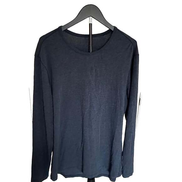Lululemon Other - Lululemon Men's Large Long sleeve Crewneck T-Shirt Heather Blue athletic work